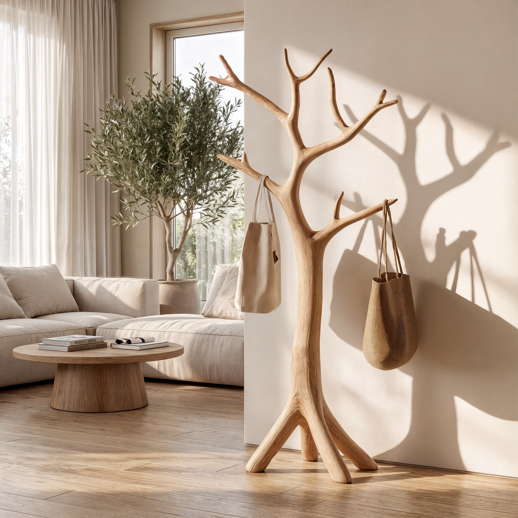 Driftwood Branch Wall Coat Rack for Entryway and Bedroom