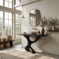 Handcrafted Solid Wood Bathroom Vanity with Minimalist Lines in Black finish