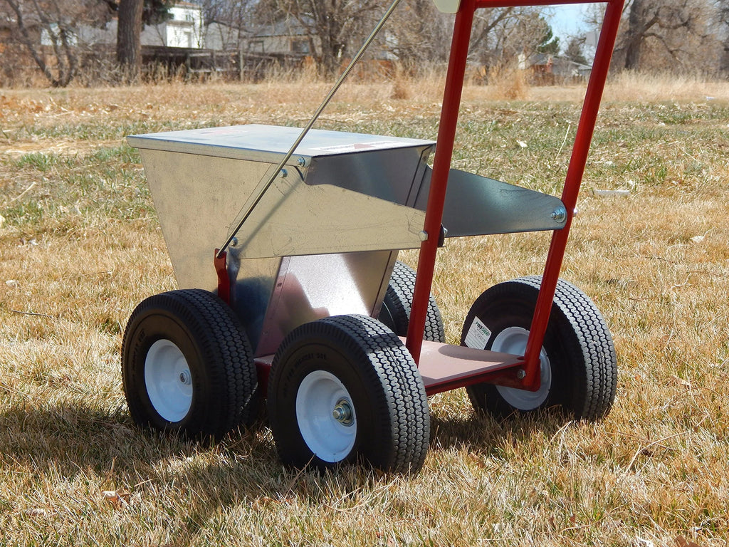 Newstripe NewLiner HD 50 lb Heavy Duty Dry Line Marker (Part #10001744) | Precision 2" or 4" Lines | Galvanized Steel | 10" Pneumatic Tires | For Baseball, Tracks & Events | Made in USA