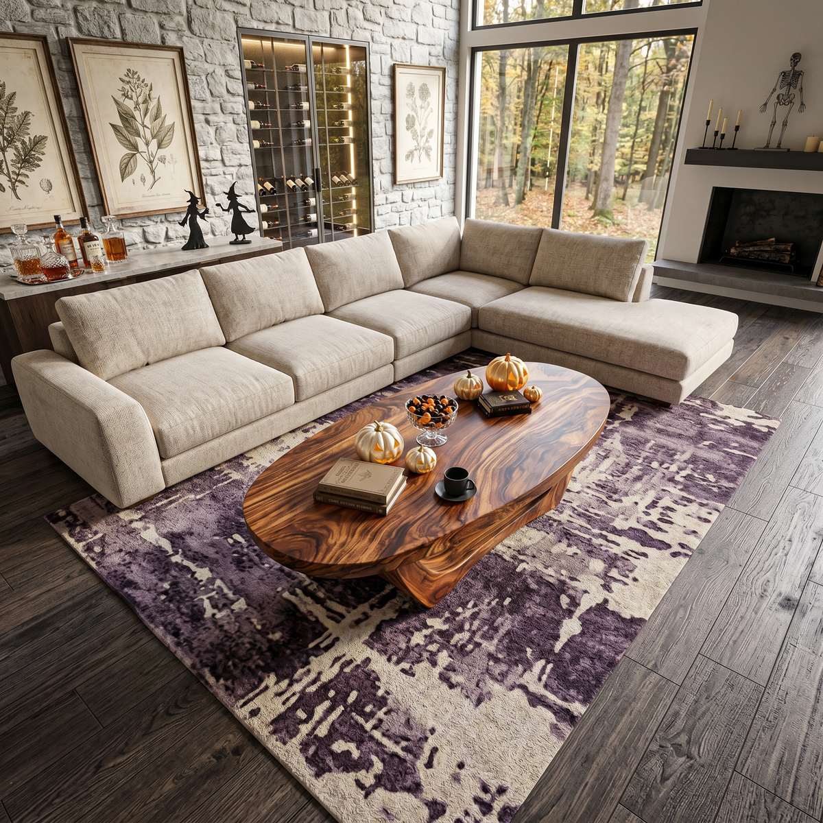 Handcrafted Live Edge Wood Coffee Table for Living Room - view 2