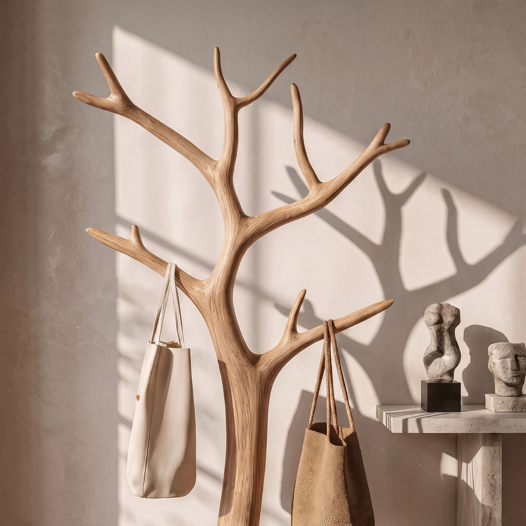 Driftwood Branch Wall Coat Rack for Entryway and Bedroom - view 2