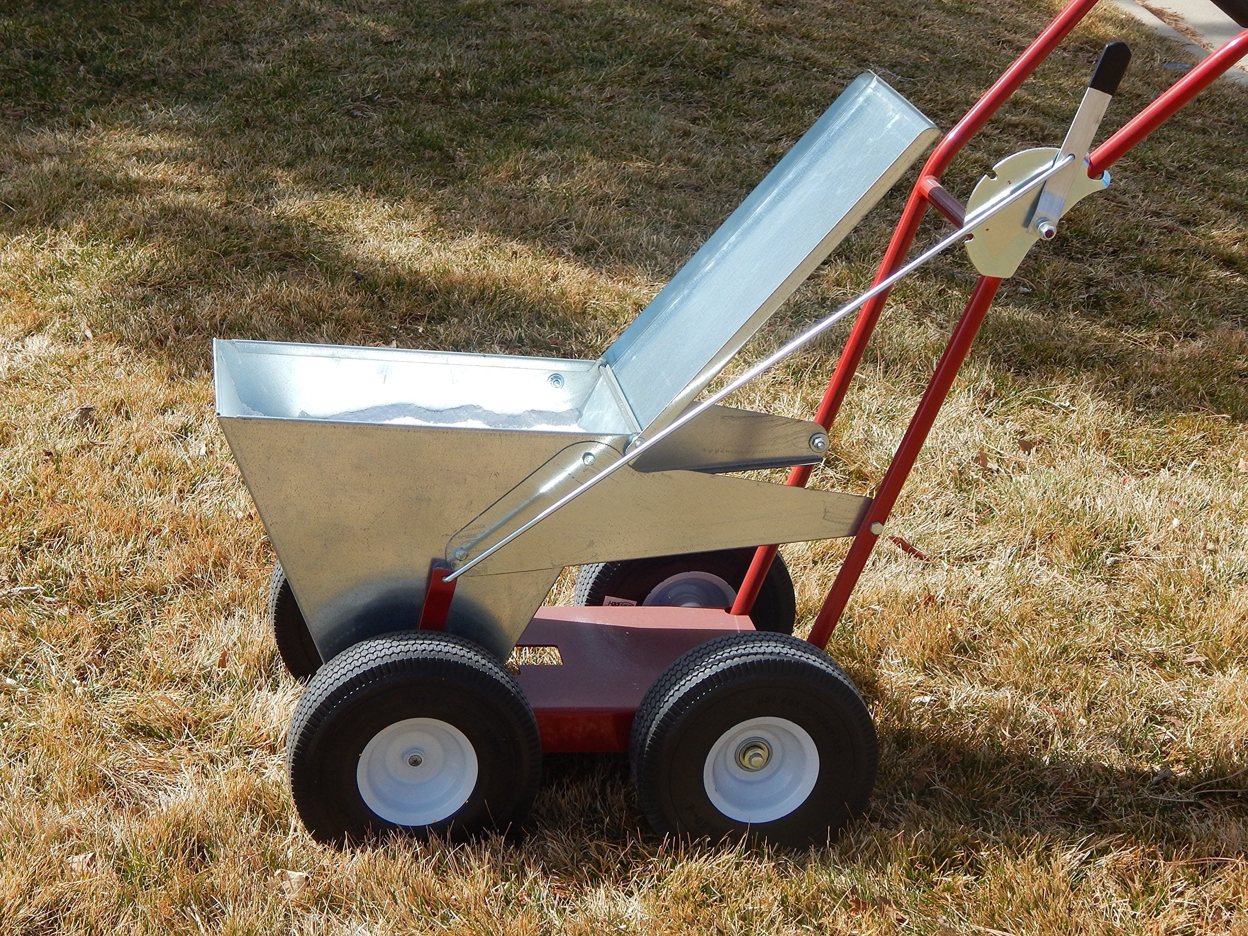 Newstripe NewLiner HD 50 lb Heavy Duty Dry Line Marker (Part #10001744) | Precision 2" or 4" Lines | Galvanized Steel | 10" Pneumatic Tires | For Baseball, Tracks & Events | Made in USA
