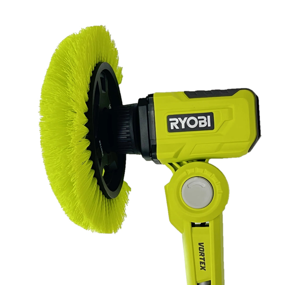 RYOBI ONE+ 18V P4500 Cordless Telescoping Power Scrubber Kit with Battery and Charger