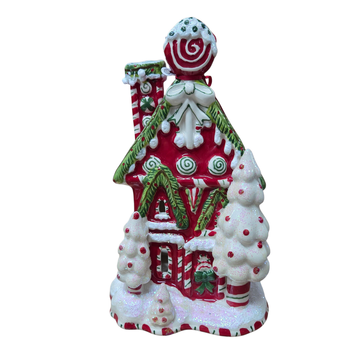 Christmas Candy Cane Inn Candle House - view 2