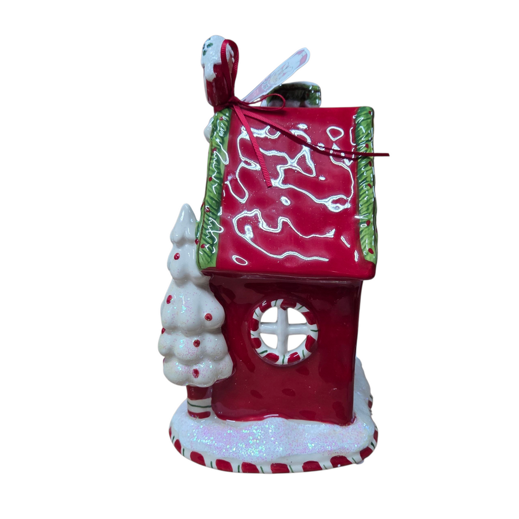 Christmas Candy Cane Inn Candle House - view 4