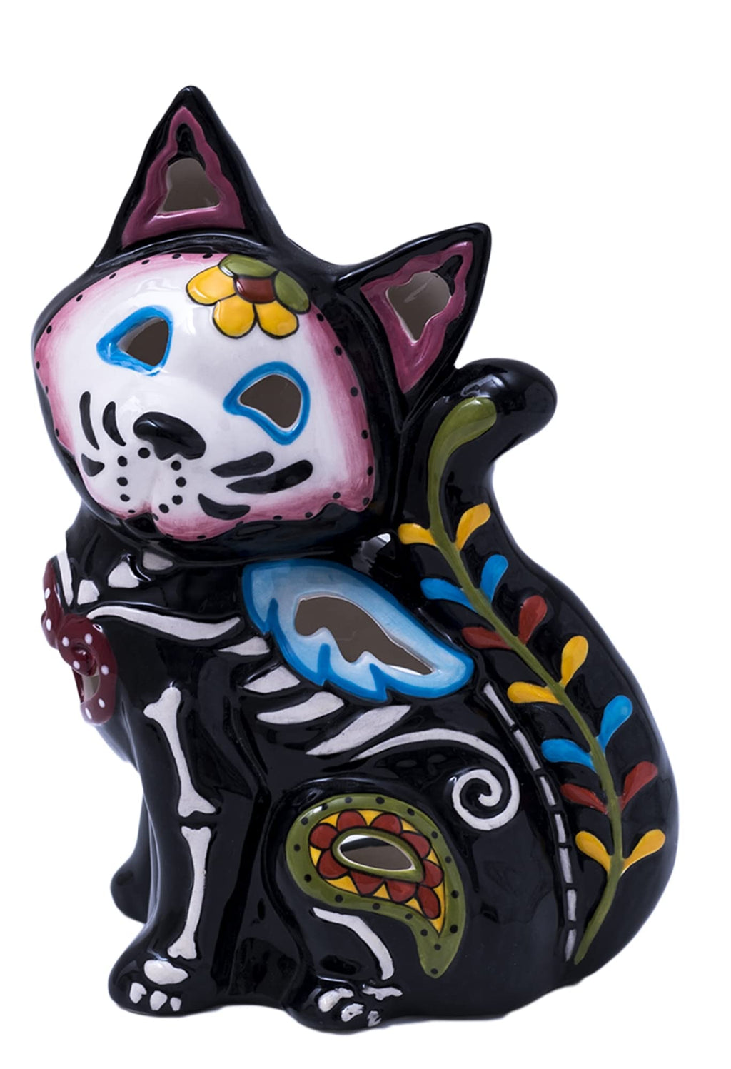 Day of The Dead Cat Candle House - view 2