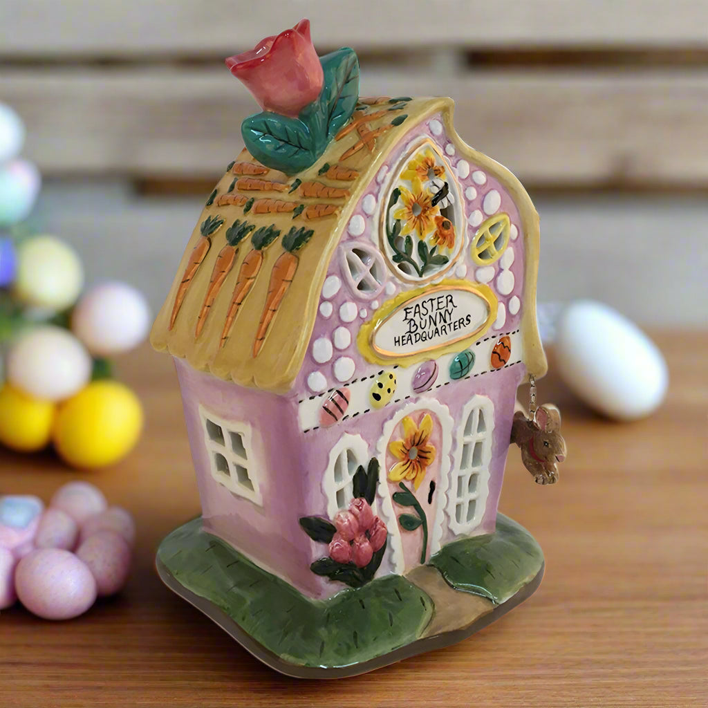 Easter Bunny Headquarters Candle House