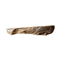 Live Edge Solid Wood Fireplace Mantel Shelf in Natural Oak finish