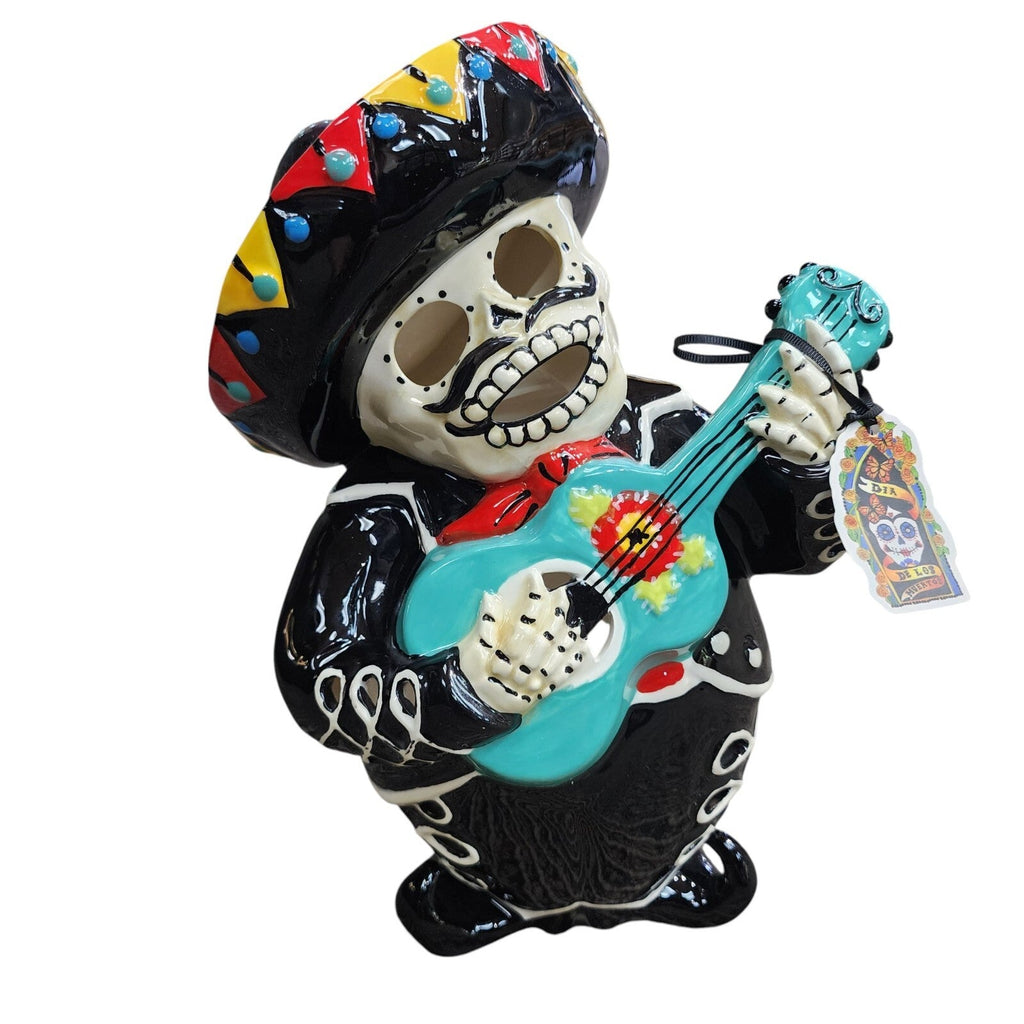 Day Of The Dead Mariachi Skeleton Candle House - view 2