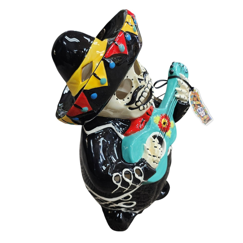 Day Of The Dead Mariachi Skeleton Candle House - view 4