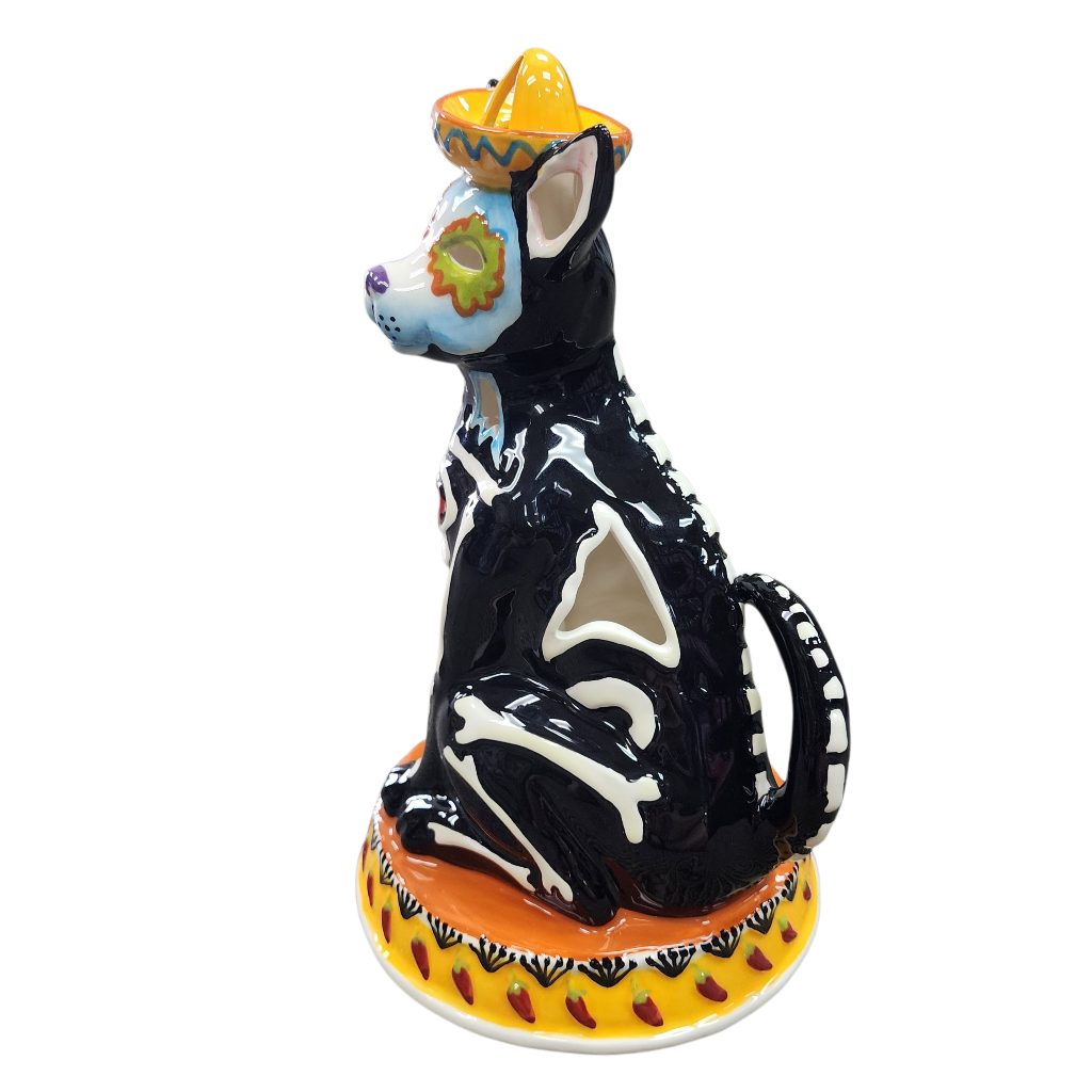Day of the Dead Dog Tealight Candle House - view 4