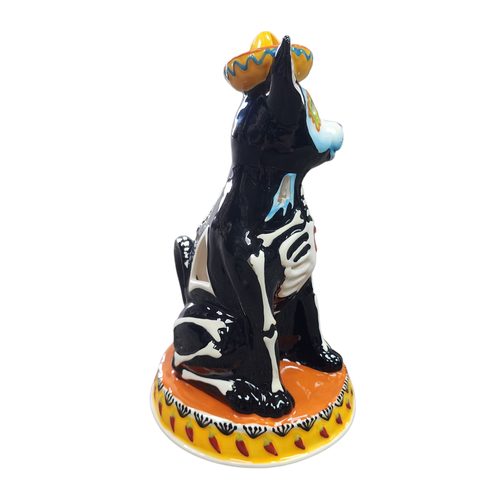 Day of the Dead Dog Tealight Candle House - view 5