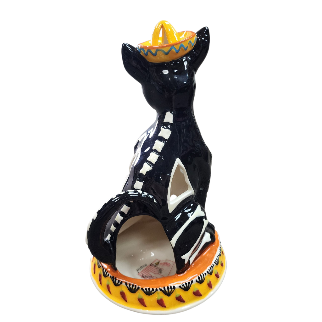 Day of the Dead Dog Tealight Candle House - view 6