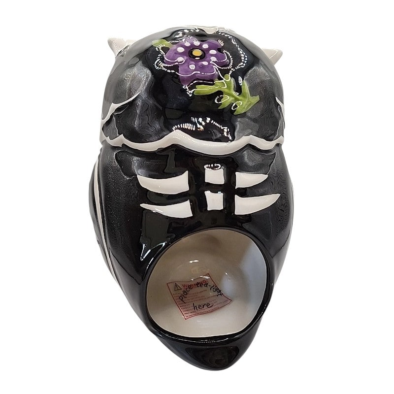 Day of the Dead Owl Tealight Candle House - view 4