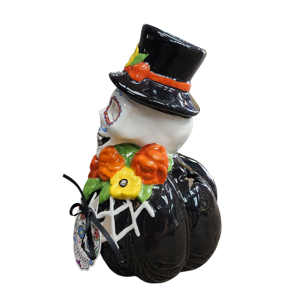 Day of the Dead Skeleton Pumpkin Candle House - view 4