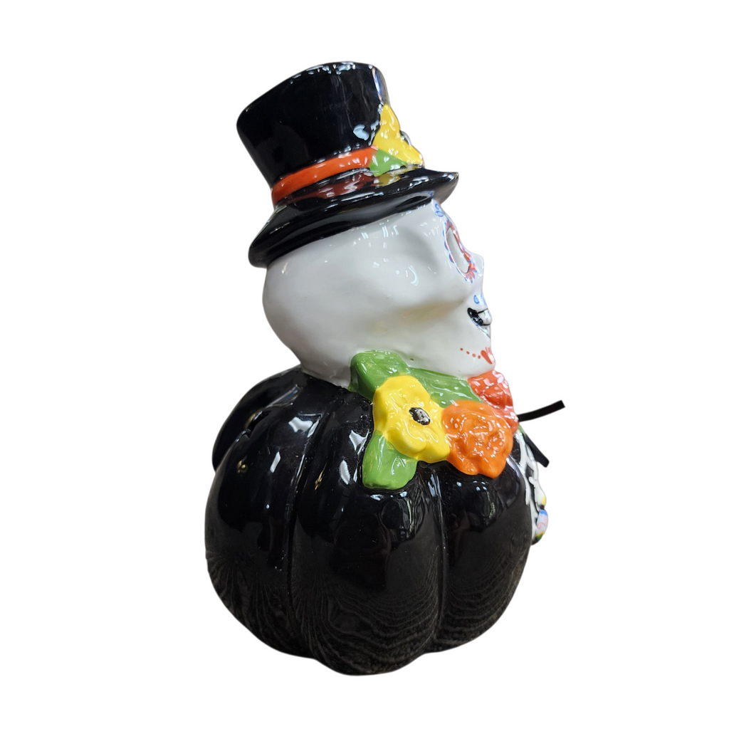 Day of the Dead Skeleton Pumpkin Candle House - view 5