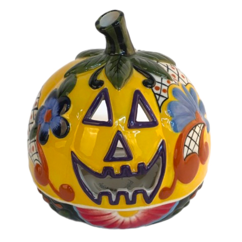 Talavara Pumpkin Tealight Candle House - view 2