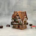 Autumn Timbered Cottage Candle House