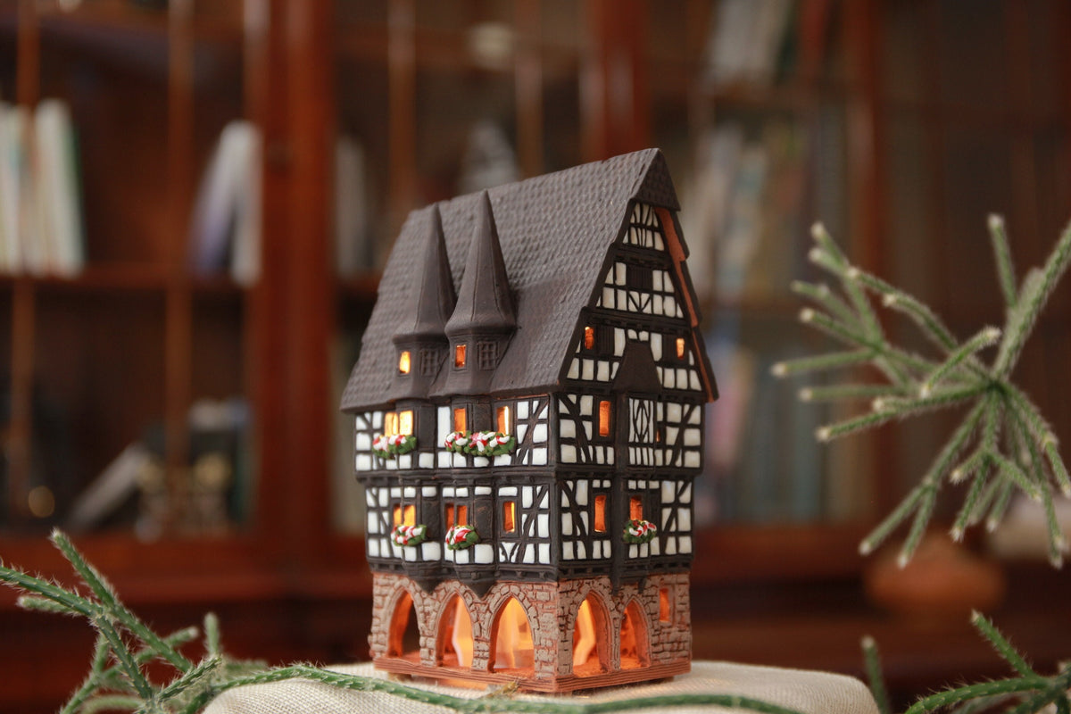 Historic Town Hall Ceramic Candle House