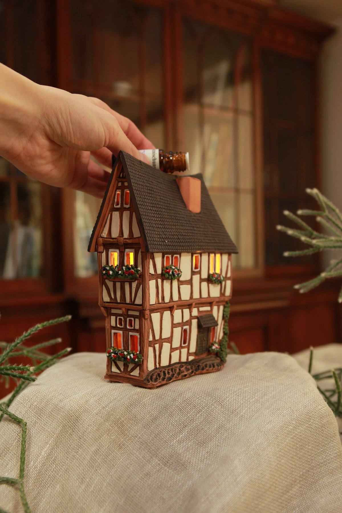 Leaning Timber House Candle House