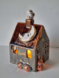 Rustic Haunted House Tealight Set