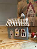 Blue Lighthouse Keeper's Cottage Candle House