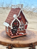 Gingerbread Ceramic Candle House