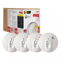 Kidde Firex i4618 4-Pack Hardwired Ionization Smoke Detectors with Battery Backup