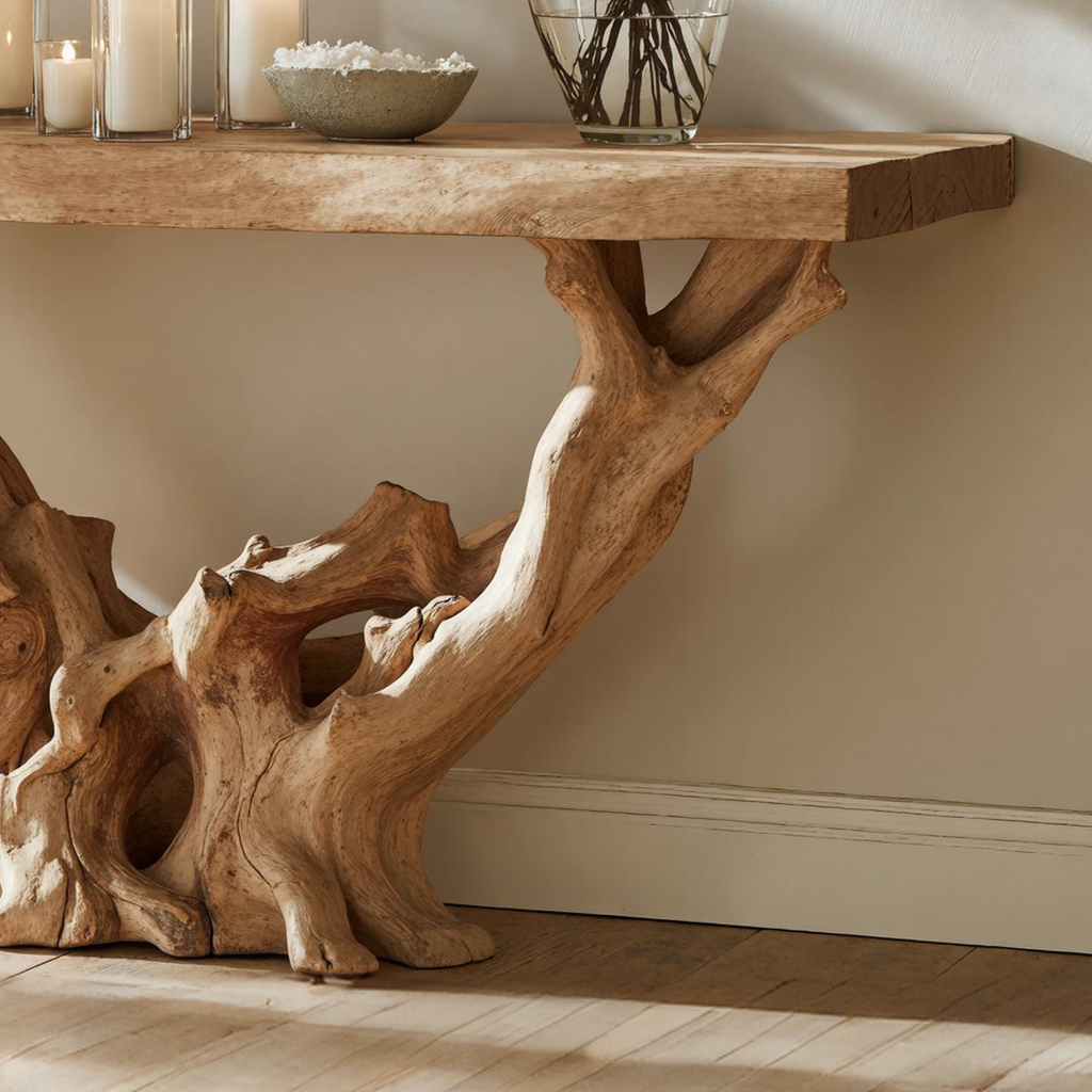 Farmhouse Solid Wood Console Table for Entryway or Hallway - view 3